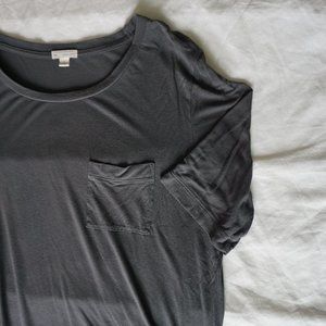 Short Sleeve Gray Cotton T-shirt | Basics